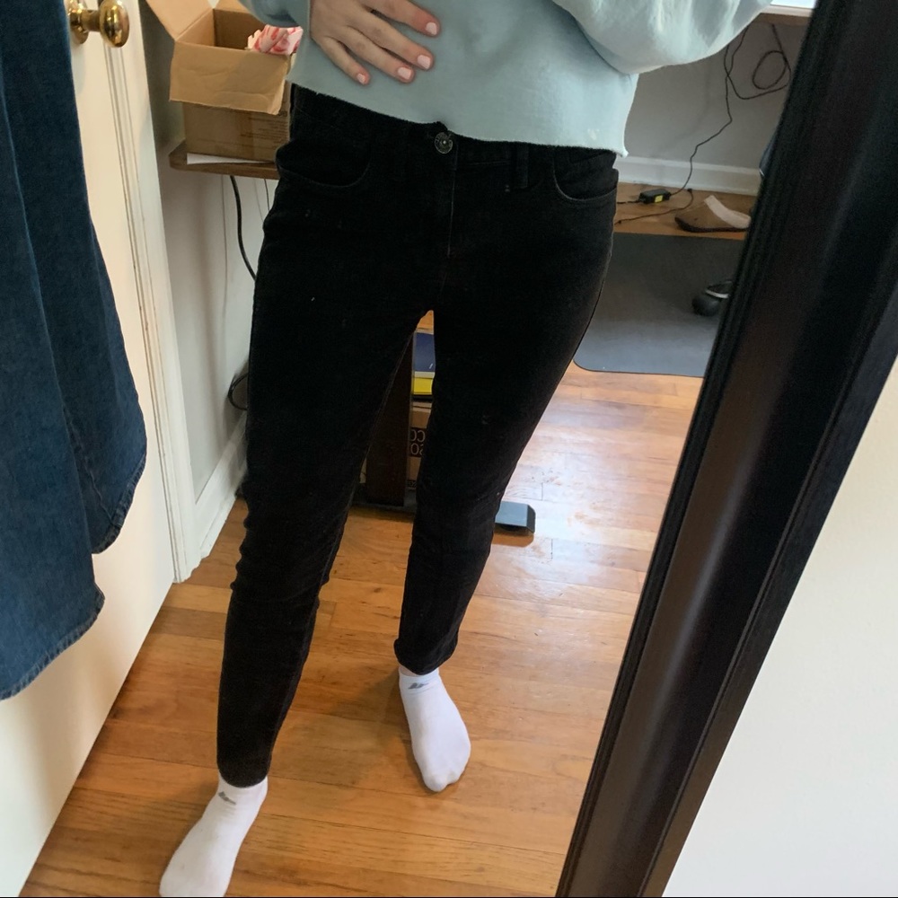 Madewell Skinny Skinny Ankle Jeans Black size 27